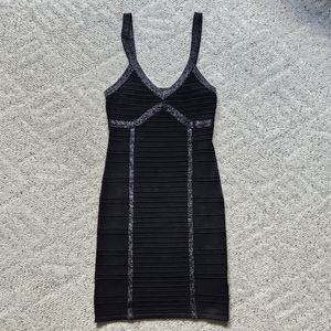 2b bebe black bodycon dress size medium